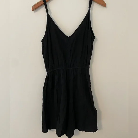 Zara Tank Romper, Black, Size L - Picture 6 of 6